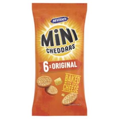 Picture of McVities Mini Cheddars Original 6pk x12 